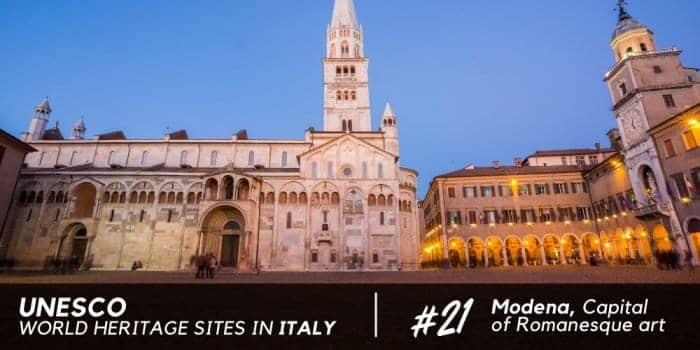 Modena and its Cathedral, Torre Civica and Piazza Grande: UNESCO World Heritage since 1997